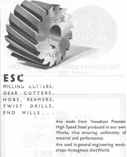 SPC558: ESC (Manchester) milling cutters 1