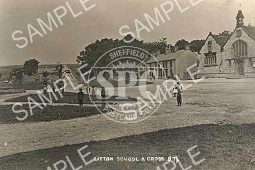 Litton school and cross c.1906