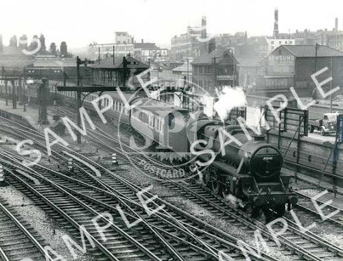 spc00221: Steam train at Sheffield Midland Station.