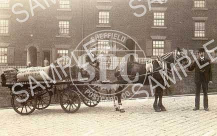spc00227: George Israel Crapper's horse-drawn delivery wagon c1913 (NT7)