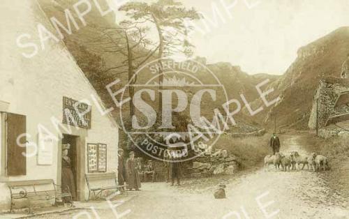 Winnats pass and entrance to Speedwell Cavern in 1909 (ND10)