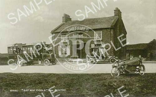 The Cat and Fiddle inn, west of Buxton c1920 (ND8)