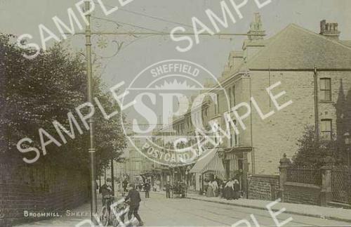 spc00262: Broomhill, Sheffield. looking from the junction with Manchester Road (NS8)