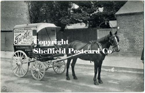 spc536: Arundel Street Sheffield (Turtle Tools Horse & Cart) 