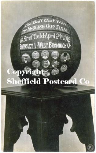 The Ball that won the FA cup in Sheffield 1912 