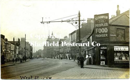 West Street Sheffield (from top of fitzwilliam St) 