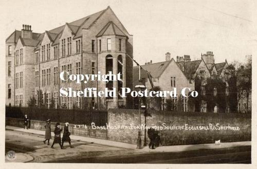Base Hospital for wounded soldiers, Ecclesall Rd