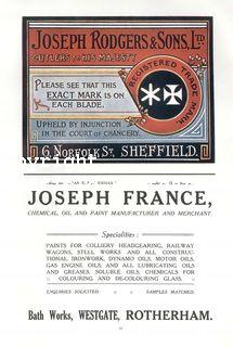 joseph rodgers & sons Cutlkery Sheffield (& Joseph France, Rotherham) (ISR1919p184xi)