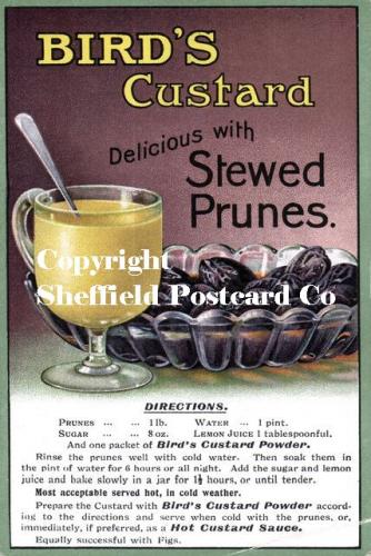 Kitchen & Food postcard adverts [Bird\'s Custard]
