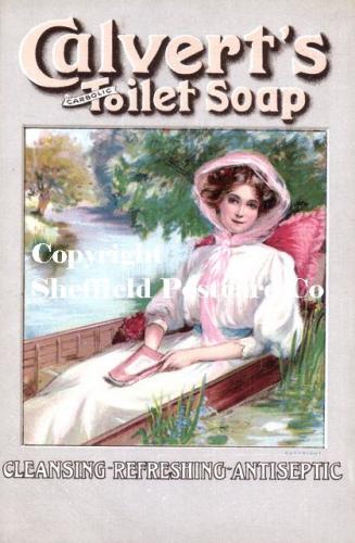 spc637: Kitchen & Food postcard adverts [Calvert\'s soap]