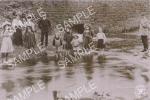 spc00128: Rivelin Valley c. 1899, Sheffield (Children in River) (NS3)